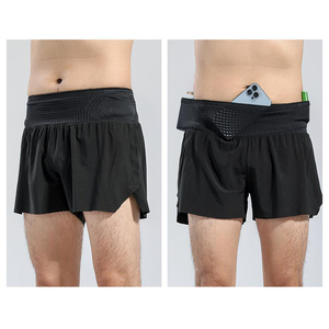 Pantalones Cortos Deportivos Casuales para Hombre, 95% Nailon, 5% Elastano, con Estampado Reflectante en Ambos Lados, Pantalones Cortos para Correr - Product Image 2