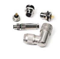 Connecteur Circulaire Industriel M5 M8 M9 M12 M16 M23 3 4 5 6 8 12 17 19 Broches Étanche IP67 Prise Mâle Femelle à Visser