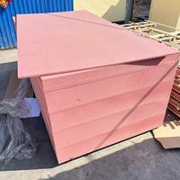 MDF ignifuge de haute qualité Wanda, première classe, 1220x2440x18mm, FR MDF/E1, faible émission de formaldéhyde, résistant à l'humidité, couleur rouge