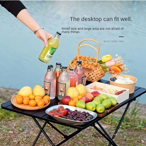Tavolo <span class=keywords><strong>da</strong></span> Spiaggia Pieghevole in Alluminio Ultra Leggero, Tavolino Portatile <span class=keywords><strong>da</strong></span> Campeggio per Cucinare, Design Moderno per Arredamento Esterno - Product Image 6