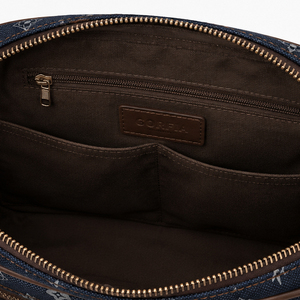 Bolso cruzado para hombre, bandolera de lona, ​​bolso bandolera informal para uso diario con bolsillo frontal, correa ajustable, bolso de viaje - Product Image 5