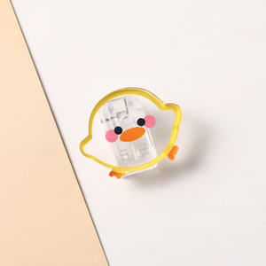 Spot Wholesale Transparent Cartoon Acrylic Clip Cute Ins Girl Heart Snack Seal Student Test Paper Finishing Note Message Clip - Product Image 4