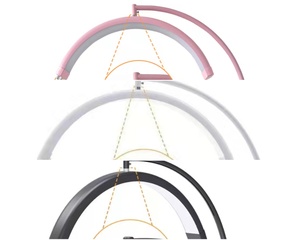 Luz LED de Suelo <span class=keywords><strong>Moonlight</strong></span> con Logotipo Personalizado OEM, 320 LED, Alto CRI RA>95, Temperatura de Color Ajustable 2700K-5600K para Pestañas - Product Image 5