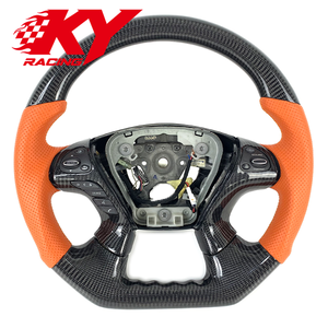 Volant sport en cuir et fibre de carbone personnalisé pour Infiniti Q70 Q70s Q70L QX70 M25 M35 M37 M56 Q50 Q60 - Product Image 1