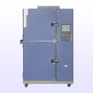 İklim Değişikliği Test Kabini 2 Bölgeli Termal Şok Test Kabini Sıcaklık Değiştirme Test Sistemi Darbe Test Kabini - Product Image 1