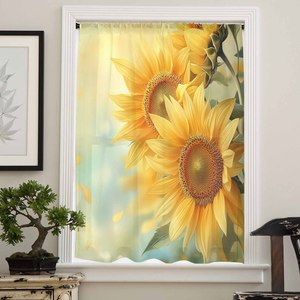 Modelli personalizzati trasparenti tende floreali stampate tende <span class=keywords><strong>su</strong></span> teli per soggiorno - Product Image 3