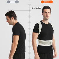 Support d'épaule réglable Logo personnalisé Ceinture correctrice de Posture Attelle dorsale de protection pour hommes et femmes Corrige réhabilite