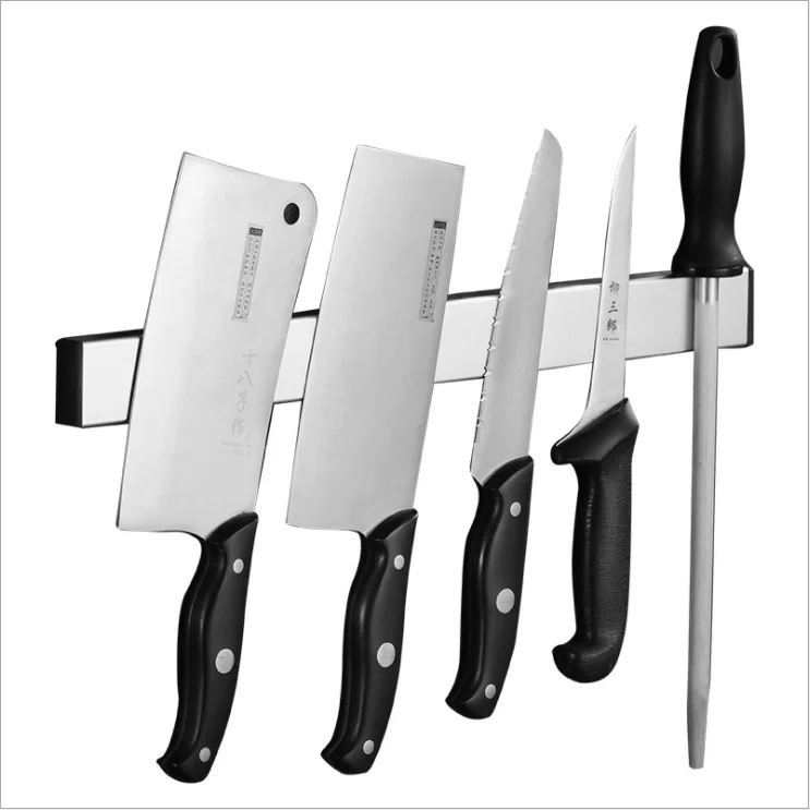 Магнитный держатель для кухонных ножей из нержавеющей стали, 16 дюймов