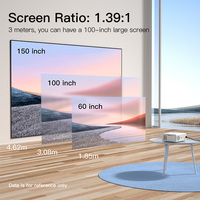 Vente en gros de projecteurs de cinéma maison Rigal/RD-881 1080 Android à montage au plafond avec haut-parleurs stéréo HiFi intégrés, 280 lumens, WiFi