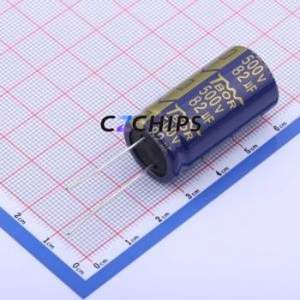 ตัวเก็บประจุอิเล็กโทรไลต์อะลูมิเนียมแบบ Through-Hole รุ่น CX820MVE35B ขนาด D18xL35 มม. 82uF -10%~+20% 500V 729mA-100kHz - Product Image 1