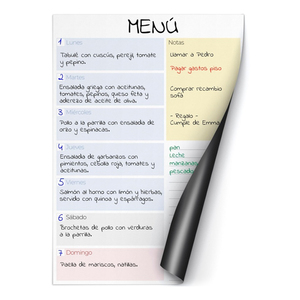 Venta al por mayor nevera planificador de comidas <span class=keywords><strong>semanal</strong></span> <span class=keywords><strong>pizarra</strong></span> menú para Snack Bar restaurante magnético borrado en seco tablero de menú negro - Product Image 4