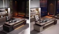 Bureau directeur bureau ensemble de meubles de bureau de direction de luxe mobilier de bureau en bois luxe bureau de direction
