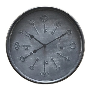 <span class=keywords><strong>Horloge</strong></span> <span class=keywords><strong>murale</strong></span> rétro en métal vintage de <span class=keywords><strong>80</strong></span> <span class=keywords><strong>cm</strong></span>, grande fleur, affichage à quartz à face unique, design d'aiguille rustique pour la maison, le salon - Product Image 6
