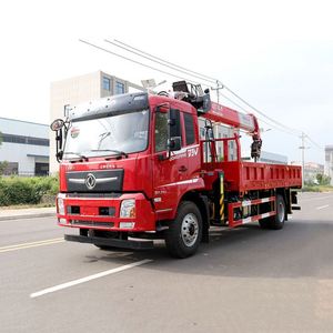 Camion grue Dongfeng D3V 4*2 avec grue à flèche droite Changxing de 10 tonnes, capacité de levage élevée, camion de transport - Product Image 3
