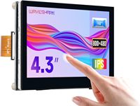 Pantalla QLED AIsmartlink de 4.3 Pulgadas, Compatible con Raspberry Pi 5/4B/3B+/3A+/3B/2B/B+/A+/CM3/3+/4, Interfaz DSI, 800 * 480