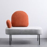 Sessel Salon Salon Mobilier nordique Design Mode Love Seat Appartement de loisirs moderne Petit canapé simple rose