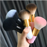 Grand pinceau à poudre moelleux, pinceau Kabuki à poils denses pour poudre libre, blush et outil cosmétique pour le visage