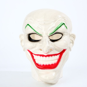 Có thể điều chỉnh PVC chú hề Mặt nạ Halloween đáng sợ nhăn mặt với đôi môi đỏ Cosplay Đảng Prop - Product Image 1