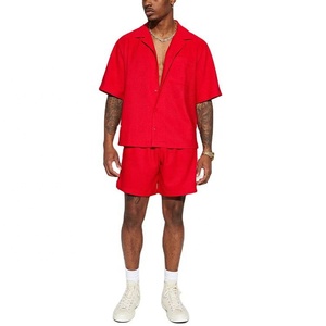 <strong>White</strong> Summer Men Plain Cuban <strong>Shirt</strong> <strong>Button</strong> up <strong>Shirt</strong> - Product Image 2