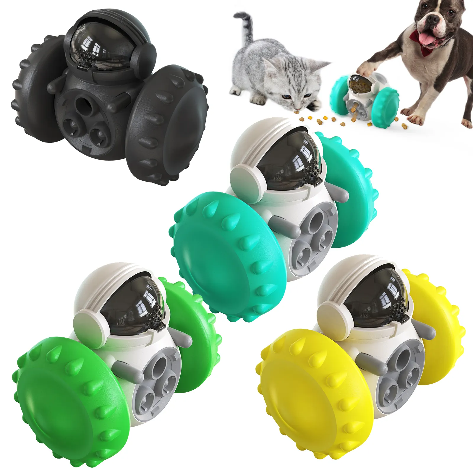 Newest product Pet Educational Interactive Toy Dog Chew Toy Innovation And Upgrade Balance Car slow Leak Feeder Dog Accessories