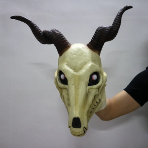 Halloween Navidad Carnaval y fiesta de Mascarada Props La novia del <span class=keywords><strong>mago</strong></span> Máscara de látex y capucha Cubiertas para la cabeza Cosplay - Product Image 5