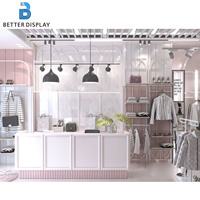 Diseño de Interiores de Tienda de Ropa, Exhibidores de Ropa Personalizados, Accesorios para Tiendas de Ropa, Muebles para Boutique de Mujer