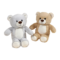 Ours en peluche gris-brun doux et moelleux, grand modèle, best-seller en gros, rembourré en coton PP, coussin animal en peluche