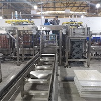 Ligne d'emballage de la machine de palettisation automatique entièrement automatique Machine de chargement et de déchargement de paniers de cornue