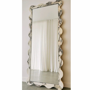 Miroir <span class=keywords><strong>en</strong></span> <span class=keywords><strong>pierre</strong></span> naturelle <span class=keywords><strong>de</strong></span> luxe, design moderne, marbre naturel, pleine longueur, personnalisable, miroir <span class=keywords><strong>en</strong></span> marbre Calcutta Viola - Product Image 3