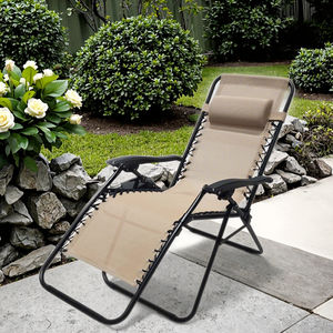 كرسي استرخاء خارجي قابل للطي بتصميم عصري، مزود بوسادة ناعمة، مصنوع من الفولاذ المقاوم للصدأ، للحماية من الأشعة فوق البنفسجية، مناسب للمستشفيات - Product Image 6