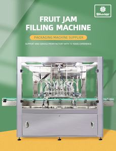 Otomatik pnömatik bal Piston dolgu sıvı karıştırma ve reçel ve lineer şişeleme makinesi doldurmak için cam ambalaj - Product Image 6