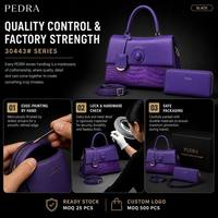 Ensemble de sacs à main en cuir PU imprimé crocodile de la marque PEDRA, sac à main pour femmes avec portefeuille long et bandoulière amovible, sac à bandoulière pour femmes