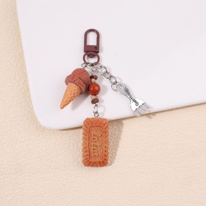 Cute <b>Mini</b> Food Keychain 3D Simulation Ice Cream Bread Cake Pendant Creative <b>Bag</b> Charm for Women Girls <b>Gift</b> - Product Image 5