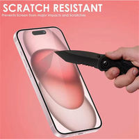 Protection d'écran en verre trempé 18/17/16/15/14/13 Plus/Pro/XS Max/XR/7/8/6s Plus/11/12 2.5D Ultra-fin 0.33mm Dureté 9H 3