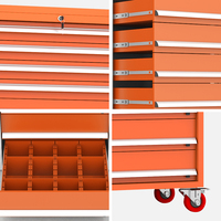 Boîte d'atelier robuste garage banc de travail tiroir rouleau stockage métal acier mécanique ensemble d'outils pour réparation automatique armoire à tiroirs