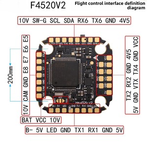 Accessoires d'assemblage de drone de contrôle de vol F4520 6S FC Mini, adaptés aux drones de course et aux modèles d'avions - Product Image 5