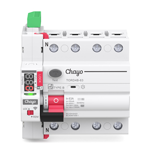 Disjoncteur intelligent Tuya Wi-Fi à réenclenchement automatique type B RCD RCCB 63A 30mA pour chargeur de VE et système solaire Chayo - Product Image 3
