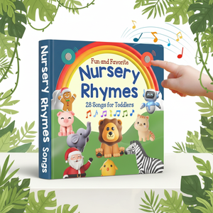 Livre sonore interactif éducatif pour l'apprentissage précoce, animaux de la ferme, comptes en vers, bouton sonore, livre de lecture pour enfants d'âge préscolaire - Product Image 1