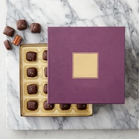 Boîte d'emballage de luxe en plastique pour petits chocolats, cadeaux et aliments, prix de gros