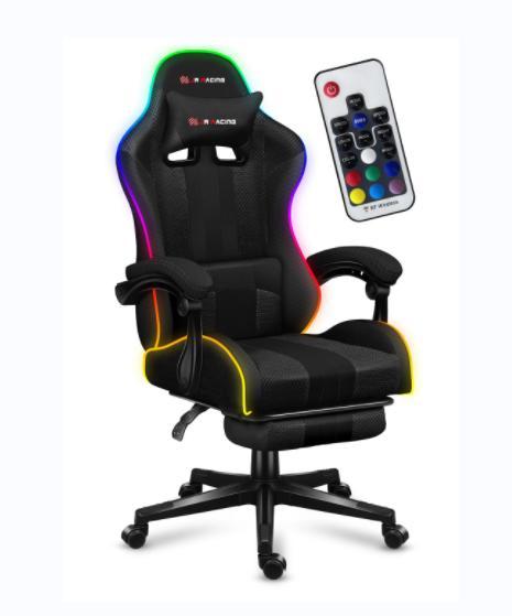 RGB Light Effect Gaming Chair with Lights Unique Colourful Sillas Cool Gaming Chair