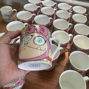 Doraemon Set peralatan makan keramik, 10 buah peralatan makan restoran porselen termasuk mug dan piring dengan desain kartun - Product Image 4