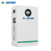 Dispositif de stockage d'énergie hors réseau LiFePO4 51,2 V de qualité supérieure HTHES-WM4-1000, intégration simple pour maison intelligente, port de communication CAN, IP54