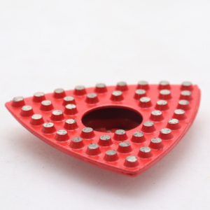 Tampon <span class=keywords><strong>de</strong></span> polissage à liant métallique Grit 16, 3 pouces, points <span class=keywords><strong>de</strong></span> liant métallique fritté, tampons <span class=keywords><strong>de</strong></span> meulage triangulaires pour bords et coins - Product Image 3