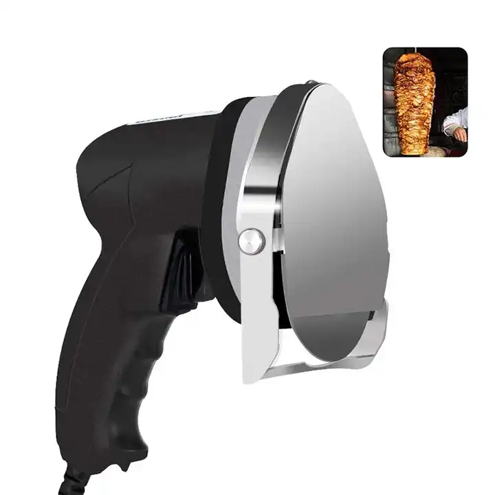 80W Electric Kebab Slicer Shawarma Doner 1-8mm Meat Cutting Machine Gyro  Cutter
