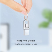 Unidad Flash USB C de Doble Interfaz de 32 GB, Pendrive Tipo C de 64 GB, 128 GB, 8 GB, 4 GB, Mini Memoria USB Metálica Tipo C, Apta para Teléfonos Inteligentes
