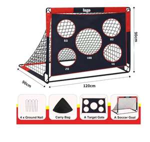TuoLian Nuevo Portería <span class=keywords><strong>de</strong></span> Fútbol Plegable Portátil 120x90x90cm Desmontable 2 en 1 <span class=keywords><strong>para</strong></span> Adolescentes - Marco <span class=keywords><strong>de</strong></span> Portería <span class=keywords><strong>de</strong></span> Fútbol <span class=keywords><strong>para</strong></span> Exteriores - Product Image 6