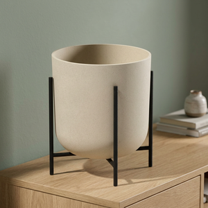 Maceta Moderna de Aluminio con Recubrimiento en Polvo, 3L, para Uso en Interiores y Exteriores, Biodegradable, Ligera, Duradera, con Orificio de Drenaje para Flores/Plantas Verdes - Product Image 3