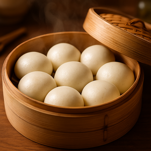 Sanquan ขนมปังนึ่งแช่แข็ง, สำหรับ horeca ไส้นมหวานและไข่ยัดนุ่น Bao manto - Product Image 4