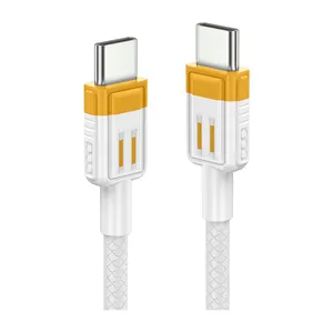 מפעל סיטונאי 3.2ft פ"ד סוג-c כבל סוג c usb c נתונים כבל 100W 3A מהיר כבל עבור טלפון נייד