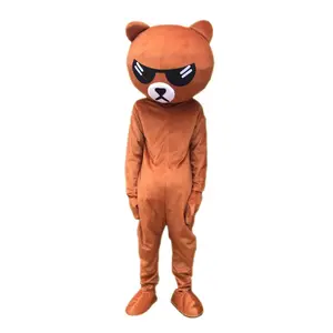 Iklan Kostum Maskot Dewasa Kostum Dibuat Khusus Beruang Maskot Karakter Kartun untuk Pesta